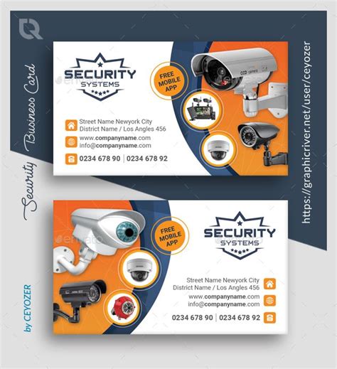 security system cctv intercoms access control business card samples|security camera business cards.